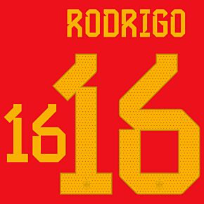 Rodrigo 16 (Official Printing) - 22-23 Spain Home