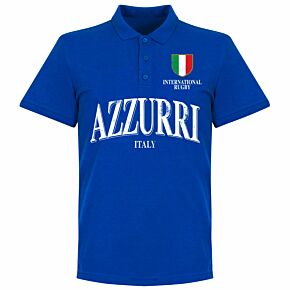 Italy Rugby Polo Shirt - Royal