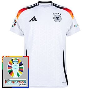 24-25 Germany Home Shirt - Kids incl. Euro 2024 & Foundation Tournament Patches