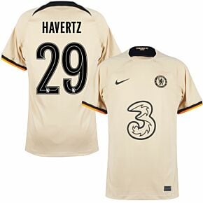 22-23 Chelsea 3rd Shirt + Havertz 29 (Cup Style Printing)