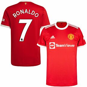 21-22 Man Utd Home Shirt + Ronaldo 7 (Premier League)