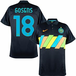 21-22 Inter Milan 3rd Shirt (No Sponsor) + Gosens 18 (Official Printing)