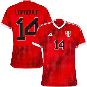 23-24 Peru Away Shirt + Lapadula 14 (Fan Style)
