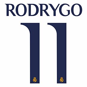 Rodrygo 11 (Official Cup Printing) - 23-24 Real Madrid Home