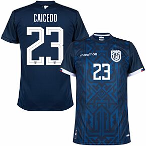 22-23 Ecuador Away Stadium Shirt + Caicedo 23 (Fan Style)