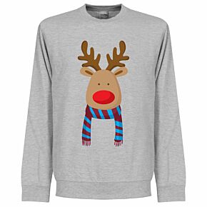 Reindeer West Ham Supporters Sweatshirt - Grey