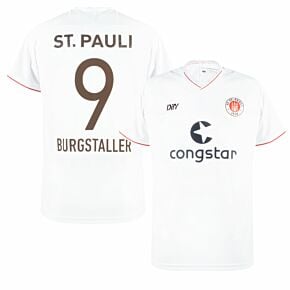 21-22 St Pauli Away Shirt + Burgstaller 9 (Official Printing)