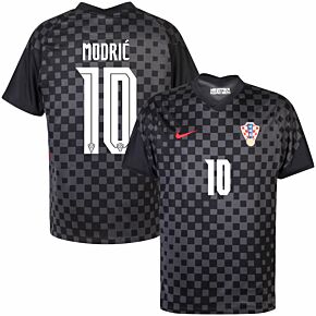 20-21 Croatia Away Shirt + Modrić 10 (Official Printing)