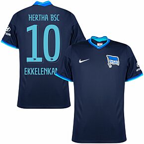 21-22 Hertha BSC Berlin Away Shirt + Ekkelenkamp 10 (Official Printing)
