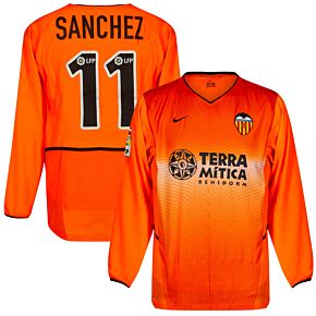 Nike Valencia CF 2002-2003 Away Jersey L/S - NEW Condition (w/tags) - Player Issue - SANCHEZ #11 - Size Large