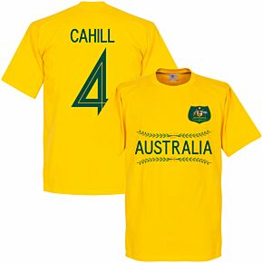 Australia Cahill 4 Team Tee - Yellow