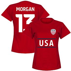 USA Team Womens Morgan 13 Tee - Red