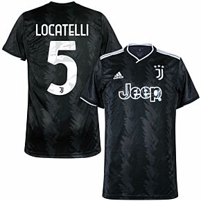 22-23 Juventus Away Shirt + Locatelli 5 (Official Printing)
