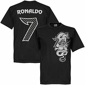 Ronaldo 7 Dragon Tee - Black