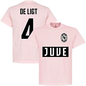 Juve De Ligt 4 Team T-shirt - Pale Pink
