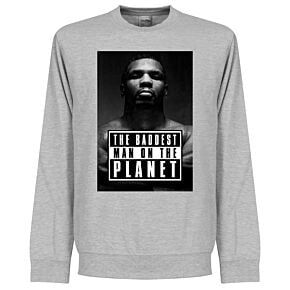 Mike Tyson Baddest Man Sweatshirt - Grey