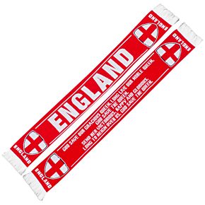 England St Georges Cross Knitted Scarf - Red