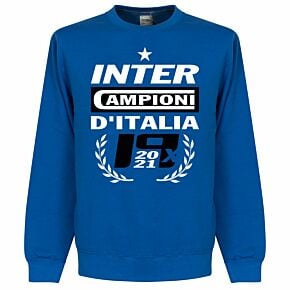 Inter 2021 Champions Sweatshirt - Royal