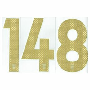06-08 England Away Official Back Numbers