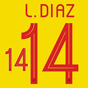 L.Diaz 14 (Official Printing) - 20-21 Colombia Home