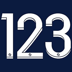 22-23 PSG Home Ligue 1 Official Numbers