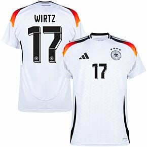 24-25 Germany Home Shirt + Wirtz 17 (Official Printing)