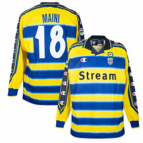 99-00 Parma Home L/S Players Jersey + Maini 18