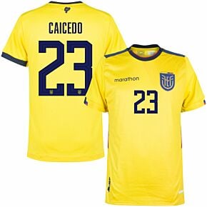 22-23 Ecuador Home Authentic Shirt + Caicedo 23 (Fan Style)