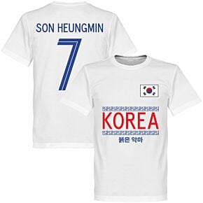 Korea Son Heungmin 7 Team Tee - White