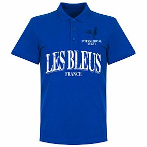 France Rugby Polo Shirt - Royal