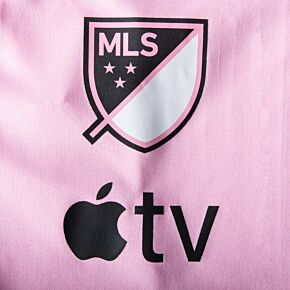 MLS, Apple TV & Fracht Group Official Sleeve Sponsors - 2023 Inter Miami Home