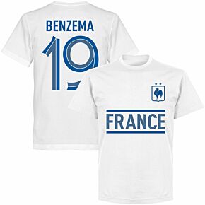France Benzema 19 Team KIDS T-shirt - White