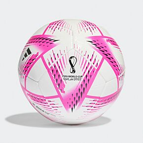 Qatar 2022 Rihla Club Football (Size 5) - White/Pink
