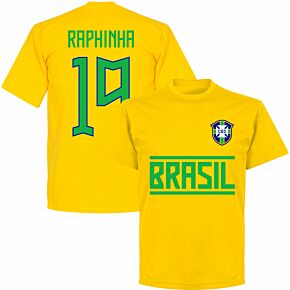 Brazil Team Raphinha 19 T-shirt - Yellow