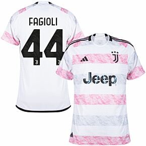 23-24 Juventus Away Authentic Shirt + Fagioli 44 (Official Printing)