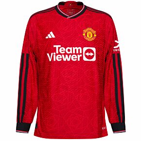 23-24 Man Utd Authentic Home L/S Shirt