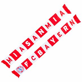 Bayern Munich Mia San Mia Bar Scarf - Red/White *Joe please shoot - different to other style