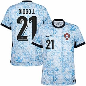 24-25 Portugal Away Shirt + Diogo J. 21 (Official Printing)