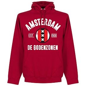 Amsterdam Established Hoodie - Red
