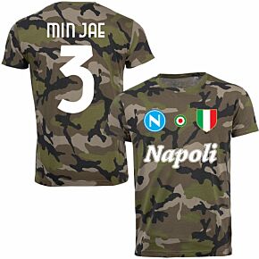 Napoli Team Min Jae 3 T-shirt - Camo Green