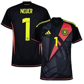 24-25 Germany Home GK Shirt - Black + Neuer 1 (Official Printing)