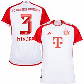 23-24 Bayern Munich Authentic Home Shirt + Minjae 3 (Official Printing)