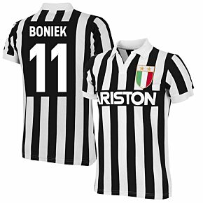 Copa '84 Juventus Home Retro Shirt + Boniek 11