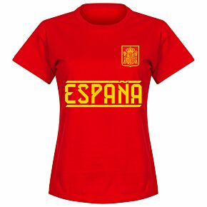 Spain Team Womens Tee - Red