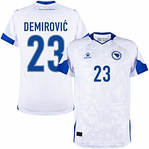 23-24 Bosnia & Herzegovina Away Shirt + Demirović 23 (Fan Style Printing)