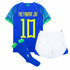 22-23 Brazil Away Mini Kit + Neymar Jr 10 (Fan Style)