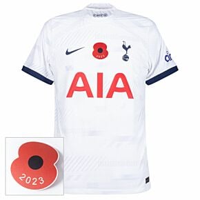 23-24 Tottenham Dri-Fit ADV Match Home Shirt + British Legion Poppy