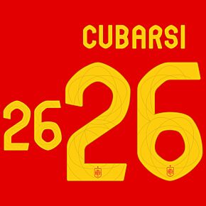 Cubarsi 26 (Official Printing) - 24-25 Spain Home
