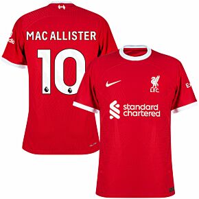 23-24 Liverpool Dri-Fit ADV Match Home Shirt + Mac Allister 10 (Premier League)