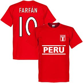 Peru Farfán 10 Team Tee - Red